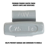 OEMTOOLS 23233 0.75 Oz. AL Style Steel Wheel Weight - 1 Box of 25 Additional Image 3