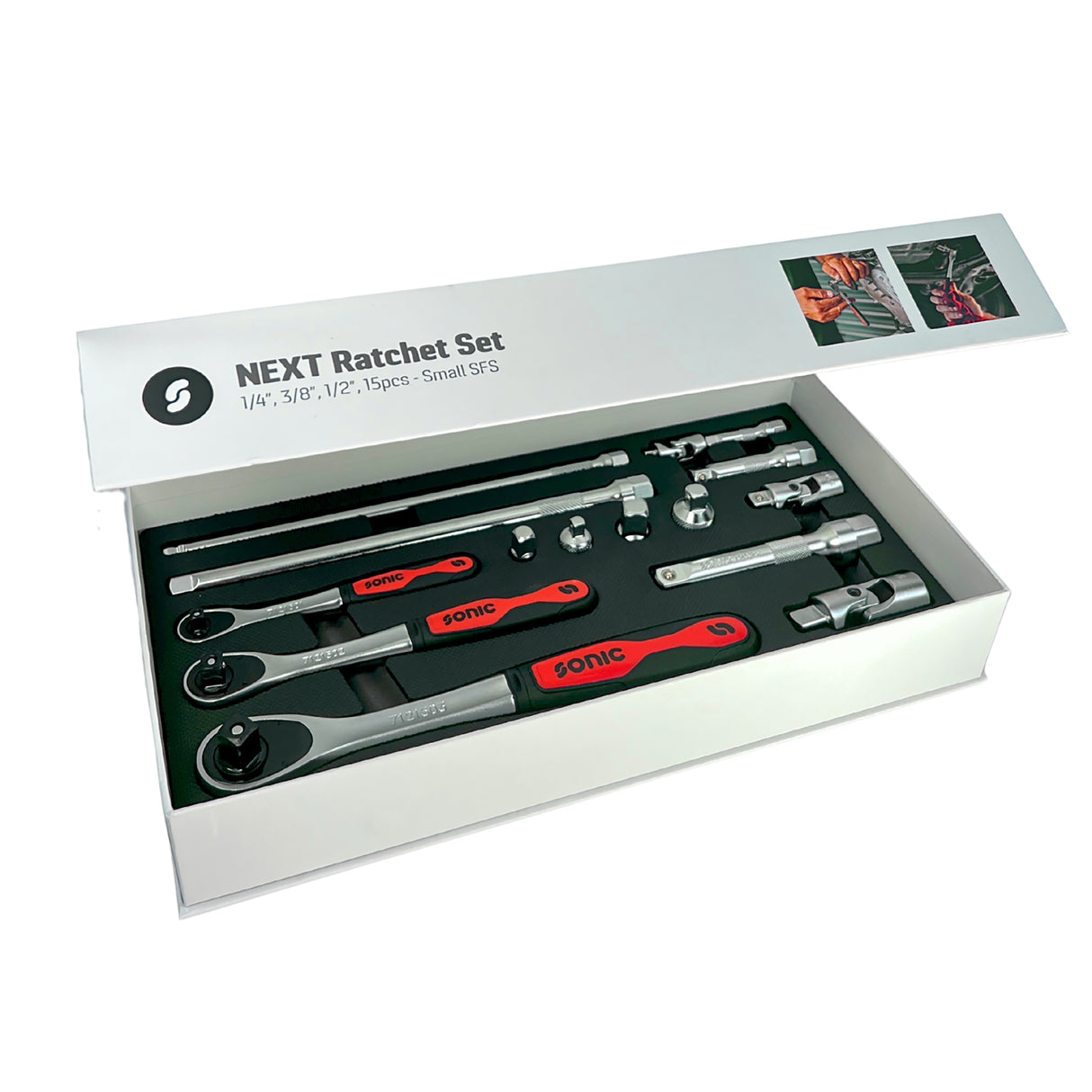 Sonic Tools 301512 15 Pc. NEXT Ratchet Set Additional Image 2