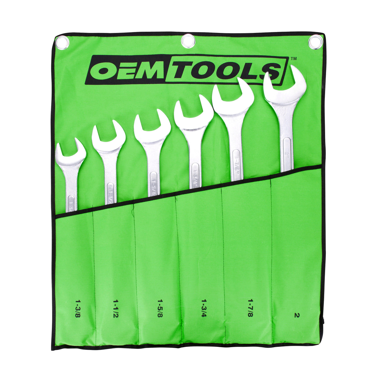 OEMTOOLS 22113 6 Piece SAE Jumbo Angle Head Wrench Set (1-3/8in. - 2in.) Main Image