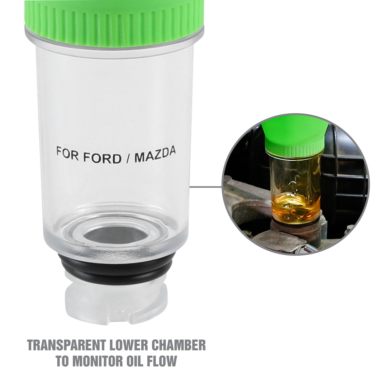 OEMTOOLS 87020 Direct Fit Oil Funnel for Ford, Mazda and Mercury Additional Image 3