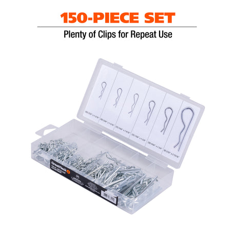 GreatNeck 68222 150-Piece Hitch Clip Assortment Additional Image 2