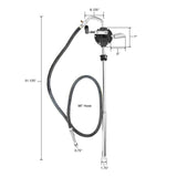 Lincoln Industrial 1385H Manual Rotary Pump with Hose for 55 Gallon Drums Additional Image 1
