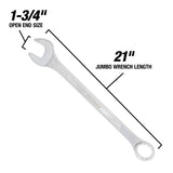 OEMTOOLS 22110 1-3/4in. Jumbo Combination Wrench Additional Image 2