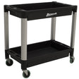 Homak HOMPP06032021 30in. 2 Shelf Utility Cart Main Image