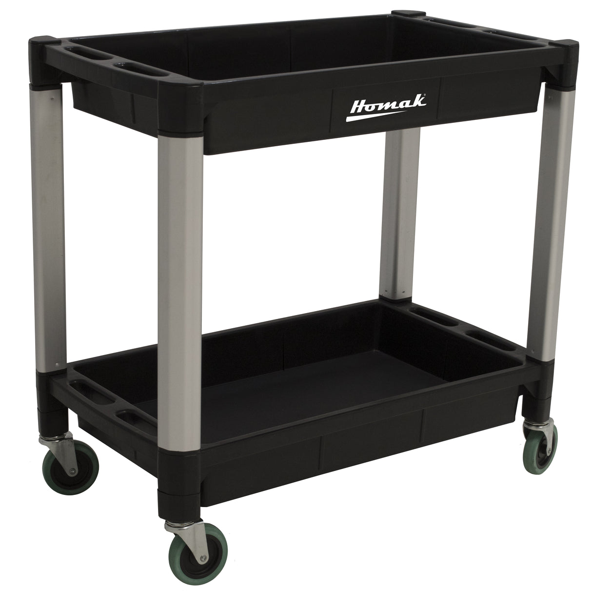 Homak HOMPP06032021 30in. 2 Shelf Utility Cart Main Image