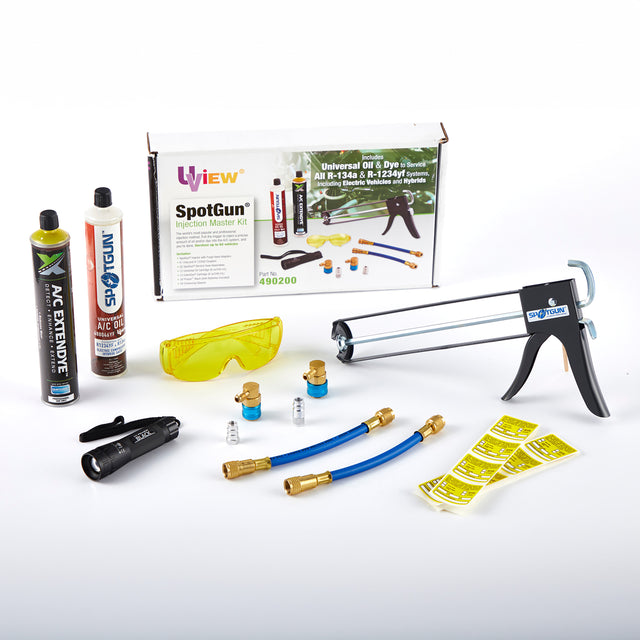 Uview 490200 Spotgun Univ. Oil/Dye kit for R134a/R1234YF - 8 Oz. With UV Lite Main Image