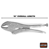 GreatNeck C10S Straight Jaw Locking Pliers (10 Inch) Additional Image 1