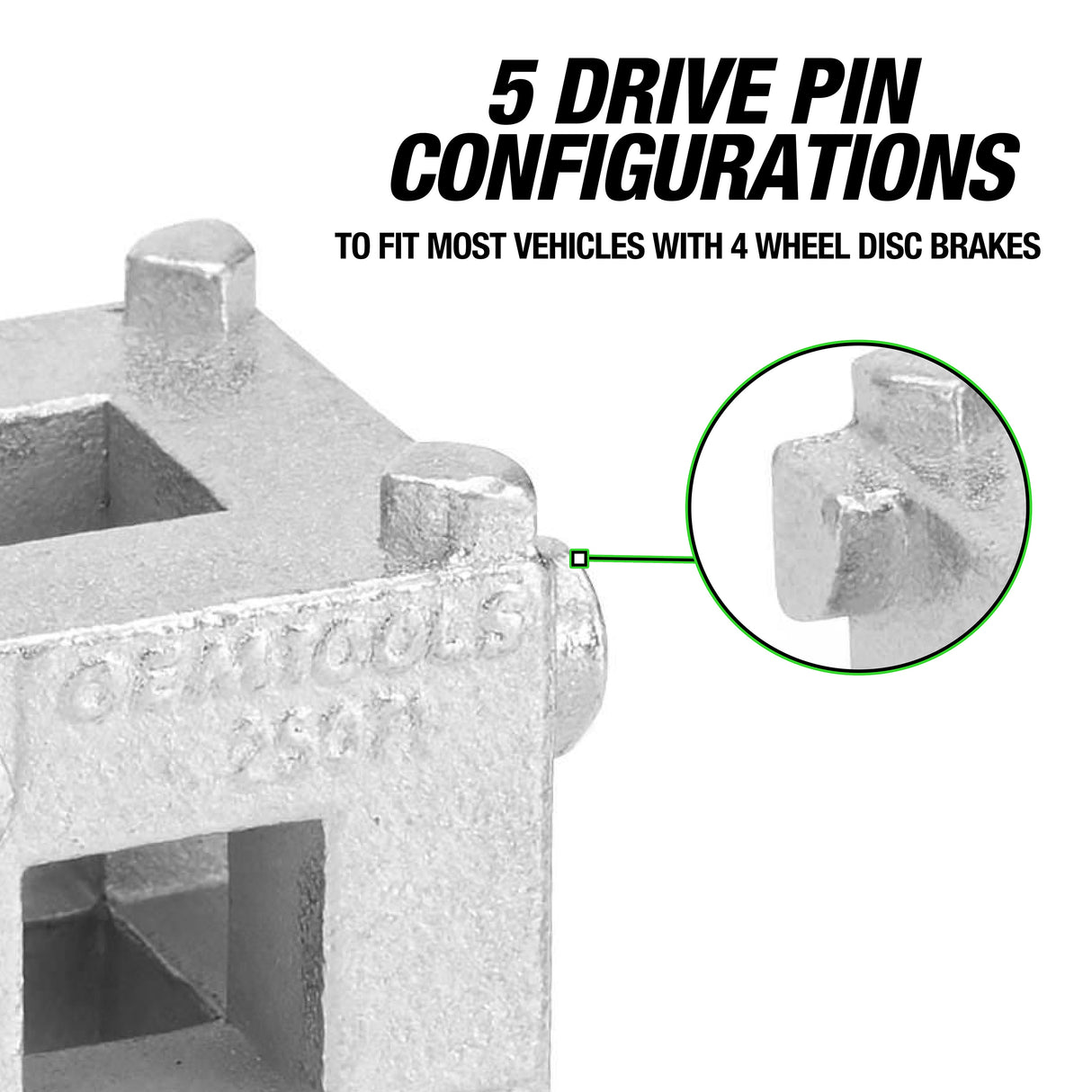 OEMTOOLS 25071 Rear Disc Brake Piston Tool Additional Image 1