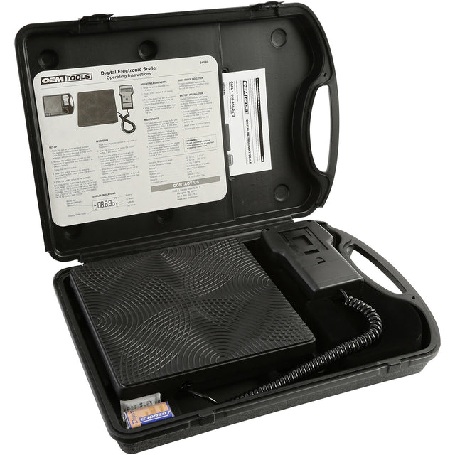 OEMTOOLS 24560 Digital Refrigerant Scale (240 Lb. Capacity) Main Image
