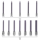 OEMTOOLS 23538 12 Piece Extra Long Hex Bit Socket Set (Metric) Additional Image 3