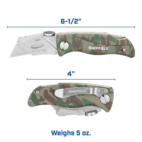 Sheffield 12131 Quick Change Folding Lock Back® Utility Knife Additional Image 6