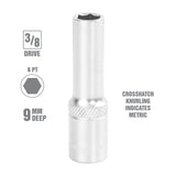 OEMTOOLS 22323 9 mm 3/8 Inch Drive Deep Socket Additional Image 1