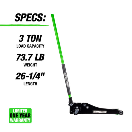 OEMTOOLS 29005 3-Ton Low-Profile Jack Additional Image 2