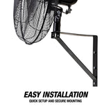 OEMTOOLS 34883 24in. Oscillating Wall Mount Fan Additional Image 6