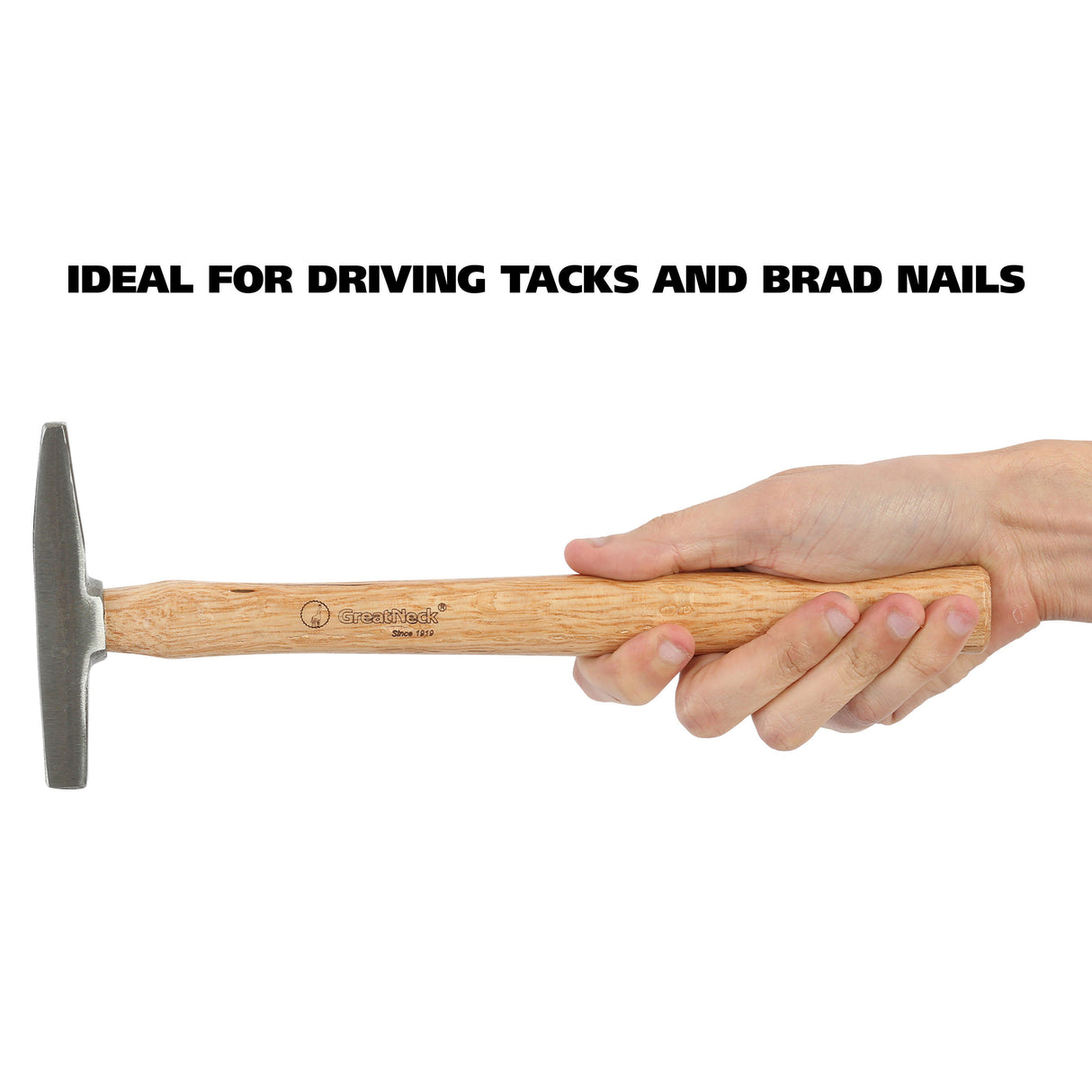 GreatNeck MTH5 Magnetic Tack Hammer (5 Oz.) with Hardwood Handle Additional Image 5