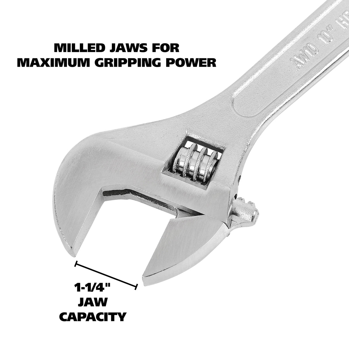 GreatNeck AW10C Adjustable Wrench (10 Inch) Additional Image 2