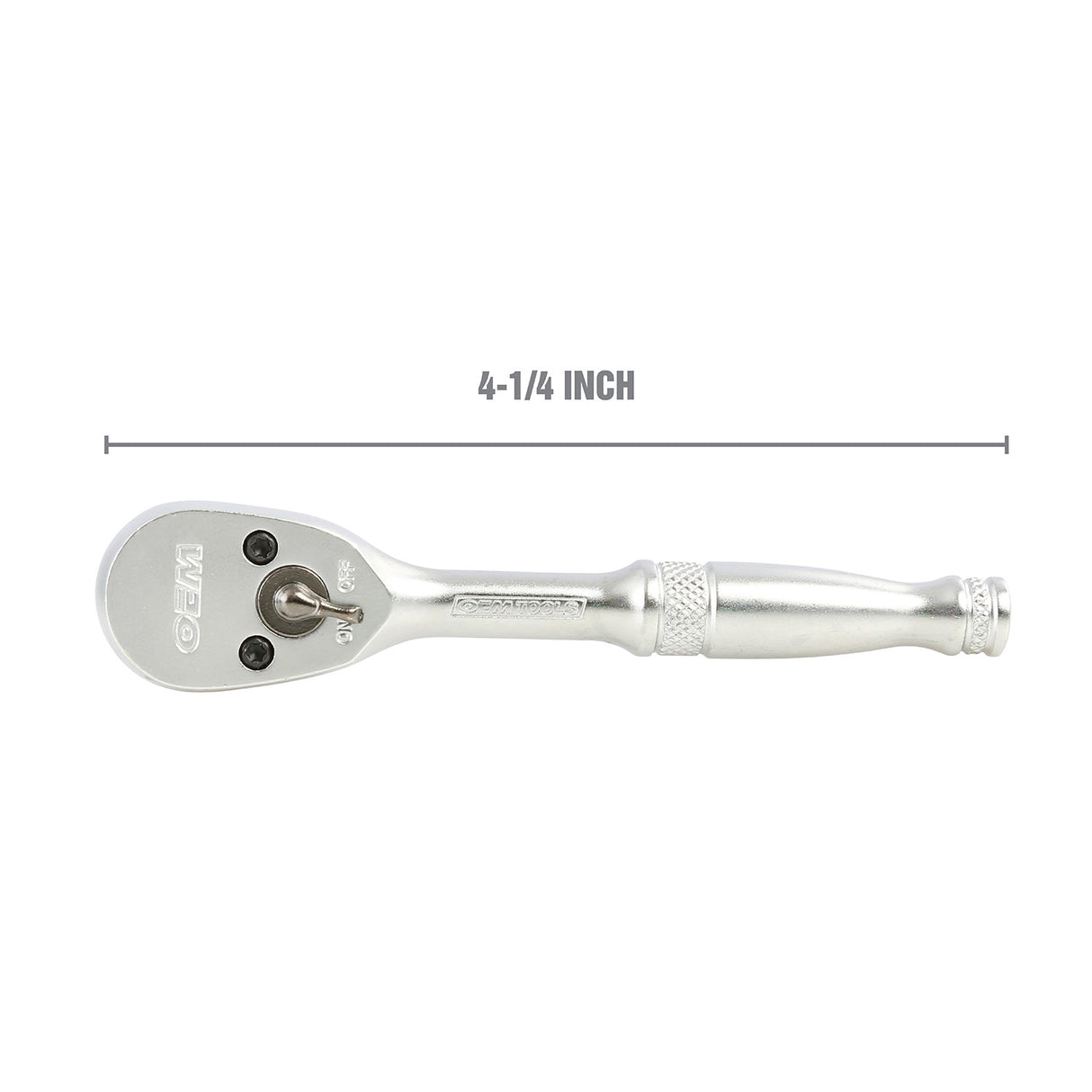 OEMTOOLS 22900 1/4 Drive 4-1/4 Inch Ratchet with Standard Handle Additional Image 1