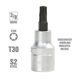 OEMTOOLS 22766 3/8 Inch Drive Star Socket Bit (T30) Additional Image 1