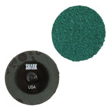 Shark Industries 12613 2in. Green Zirconia Twist-Lock Mini Grinding Discs, 36 Grit, 25 Pk. Main Image