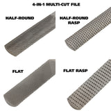GreatNeck SR8C 4-in-1 Multi-Cut File (8 Inch) Additional Image 2