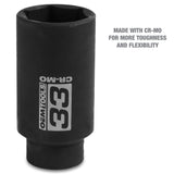 OEMTOOLS 25152 1/2 Inch Drive Axle Nut Socket (33 mm) Additional Image 2