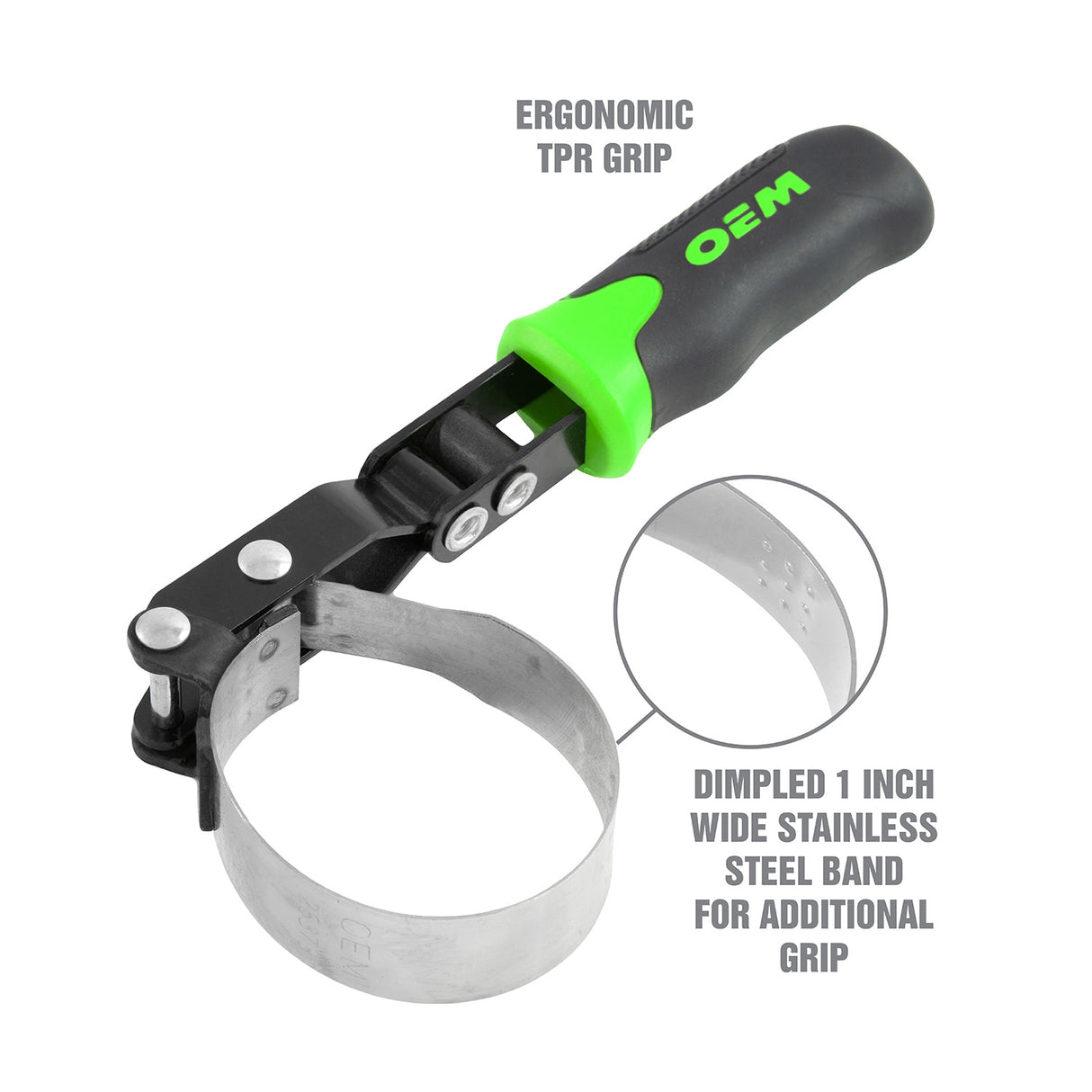OEMTOOLS 25373 Swivel Oil Filter Wrench (2-3/8in. to 2-5/8in.) Additional Image 2