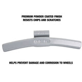 OEMTOOLS 23302 3.0 Oz. AL Style Steel Wheel Weigh t - 1 Box of 25 Additional Image 3