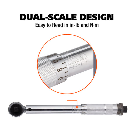 GreatNeck MATW1 3/8 Drive Click Style Torque Wrench (120-960 In/Lb.) Additional Image 3