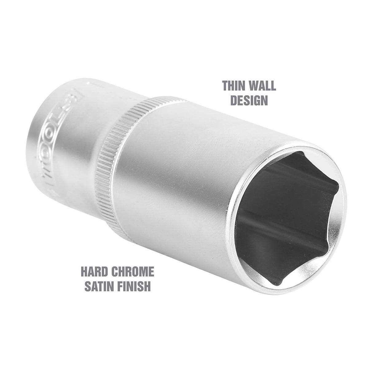 OEMTOOLS 22428 1/2 Inch Drive 6 Pt. Deep Wall Socket (1 Inch) Additional Image 2