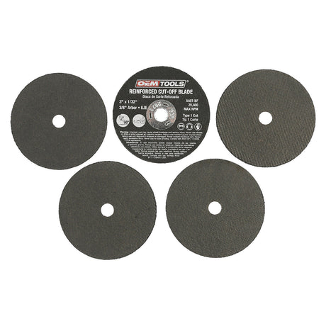 OEMTOOLS 26524 5 Piece Cut Off Wheel Set with Mandrel Additional Image 2