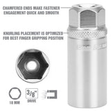 OEMTOOLS 22881 18 mm 3/8in. Drive Magnetic Spark Plug Socket Additional Image 3