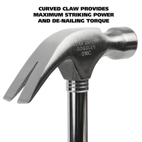 GreatNeck S16C Steel Curved Claw Hammer (16 Oz.) Additional Image 2