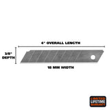 GreatNeck 5BLBK Snap-Off Blade 5 Piece Set (18 mm) Additional Image 1