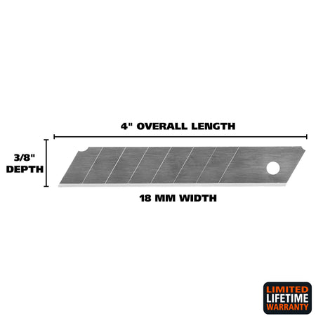 GreatNeck 5BLBK Snap-Off Blade 5 Piece Set (18 mm) Additional Image 1