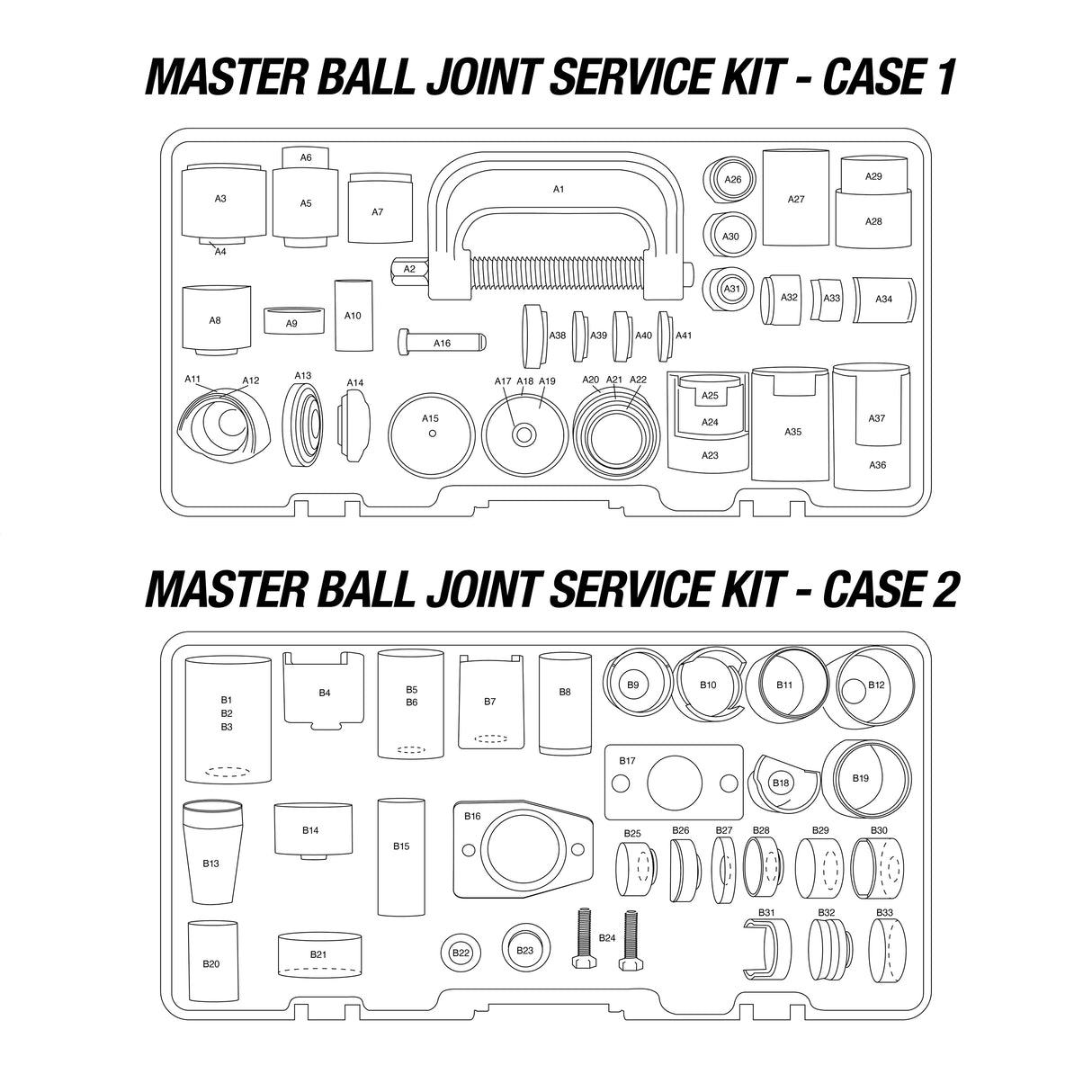 OEMTOOLS 37388 Master Ball Joint Service Kit Additional Image 4