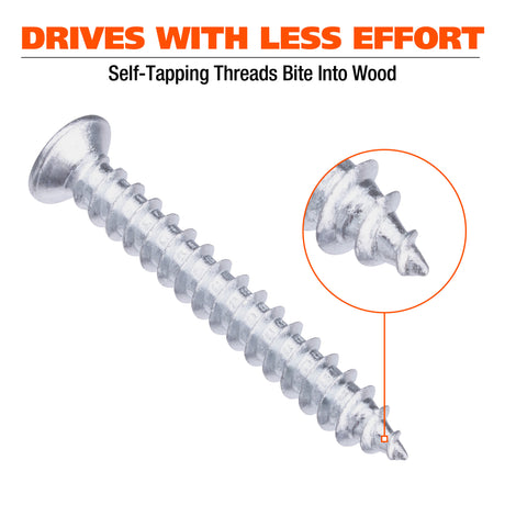 GreatNeck 68225 240-Piece Self-Tapping Wood Screw Assortment Additional Image 4