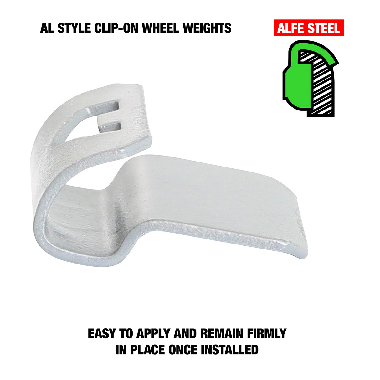 OEMTOOLS 23222 0.25 Oz. AL Style Steel Wheel Weight - 1 Box of 25 Additional Image 2