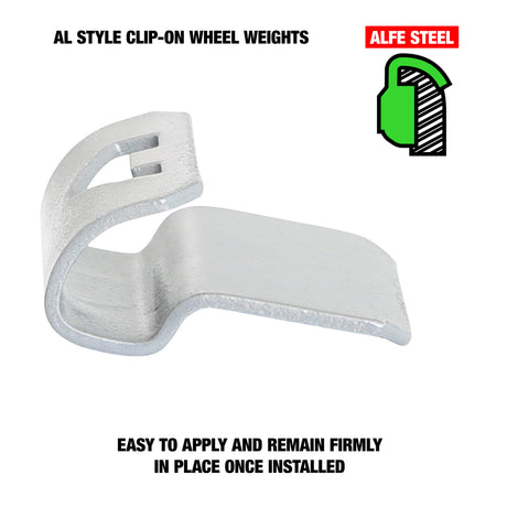OEMTOOLS 23222 0.25 Oz. AL Style Steel Wheel Weight - 1 Box of 25 Additional Image 2