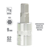 OEMTOOLS 22845 3/8 Inch Drive Hex Bit Socket (9 mm) Additional Image 1