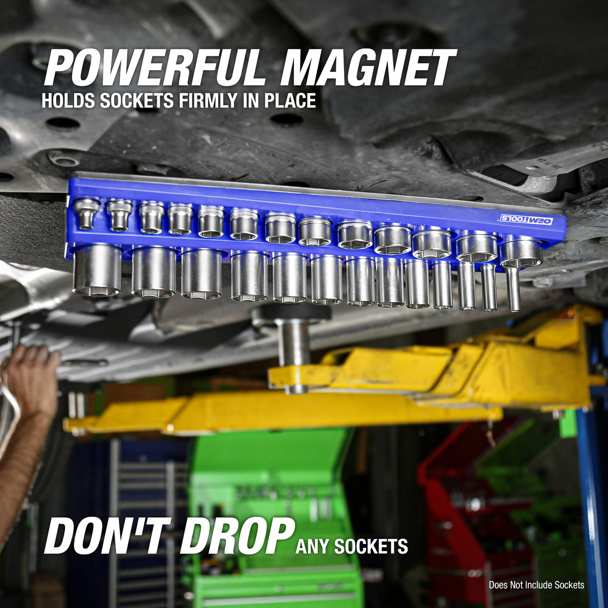 OEMTOOLS 22486 3 Piece Magnetic Socket Tray Set - Blue, Metric Additional Image 9