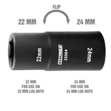 OEMTOOLS 25564 22 x 24 mm Flip Socket Additional Image 1