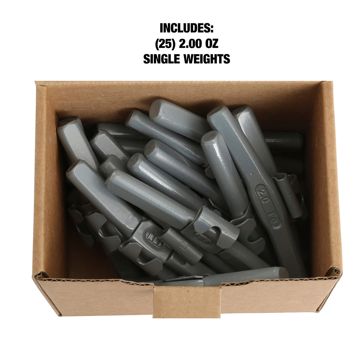 OEMTOOLS 23232 2.0 Oz. P Style Steel Wheel Weight - 1 Box of 25 Additional Image 4