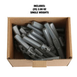 OEMTOOLS 23232 2.0 Oz. P Style Steel Wheel Weight - 1 Box of 25 Additional Image 4