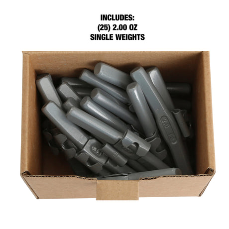 OEMTOOLS 23232 2.0 Oz. P Style Steel Wheel Weight - 1 Box of 25 Additional Image 4