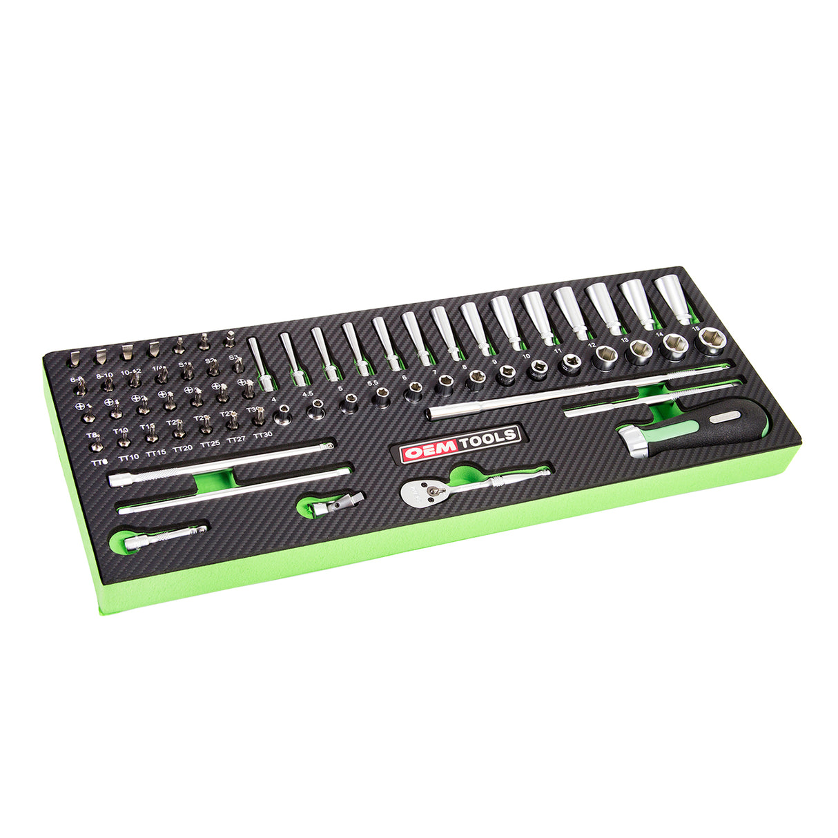 OEMTOOLS 23997 64 Piece 1/4in. Drive Mechanics Set Main Image