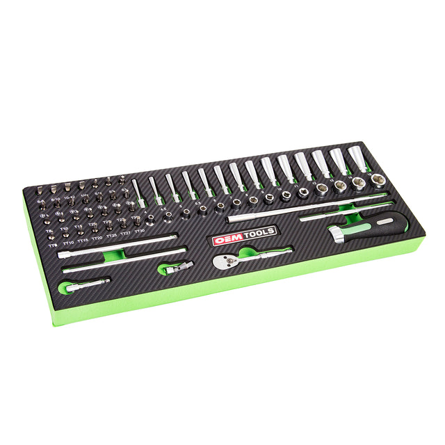 OEMTOOLS 23997 64 Piece 1/4in. Drive Mechanics Set Main Image