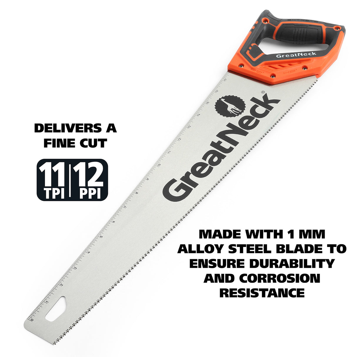 GreatNeck 74002 20 Inch Aggressive Tooth Handsaw w/ Composite Handle Additional Image 3