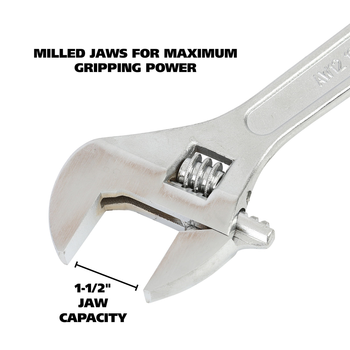 GreatNeck AW12C Adjustable Wrench (12 Inch) Additional Image 2