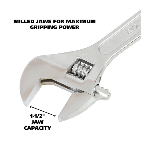 GreatNeck AW12C Adjustable Wrench (12 Inch) Additional Image 2
