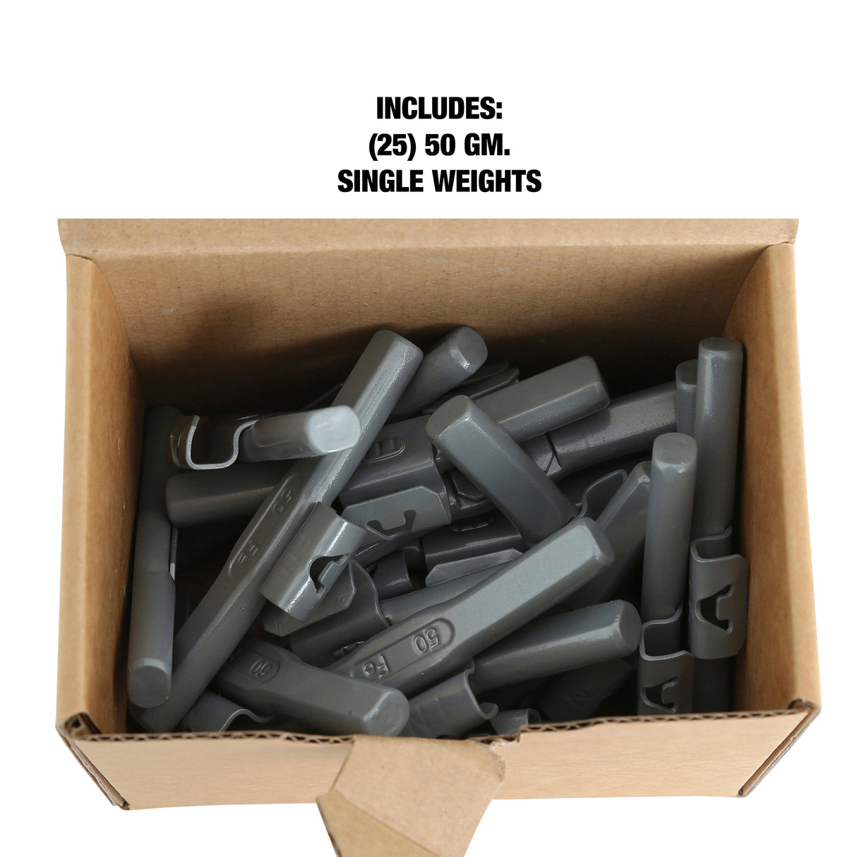 OEMTOOLS 23275 50 gm. FN Style Steel Wheel Weight - 1 Box of 25 Additional Image 4